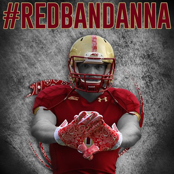 Boston College Football to Wear Red Bandana Jerseys for Sept. 11th