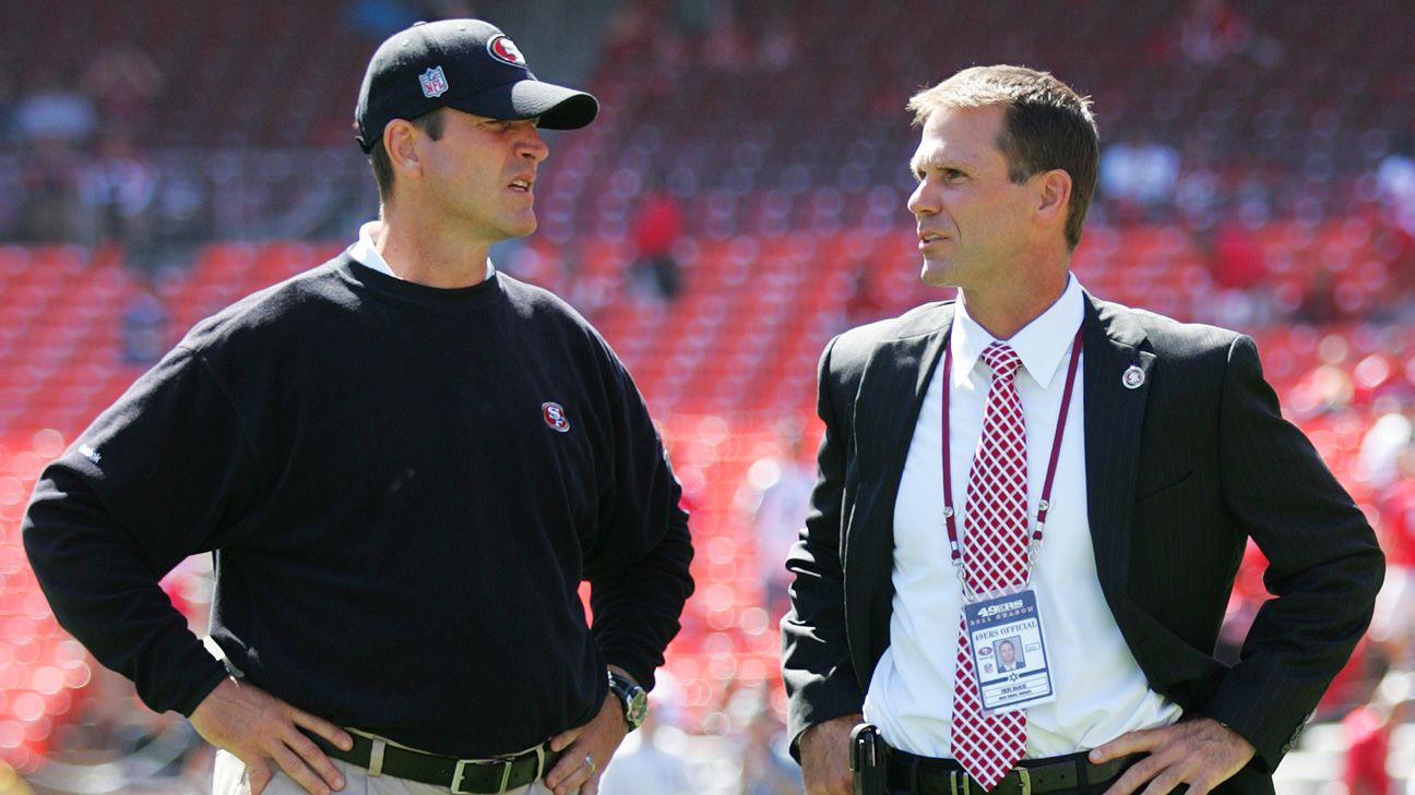 San Francisco 49ers have moved on from Jim Harbaugh, says GM