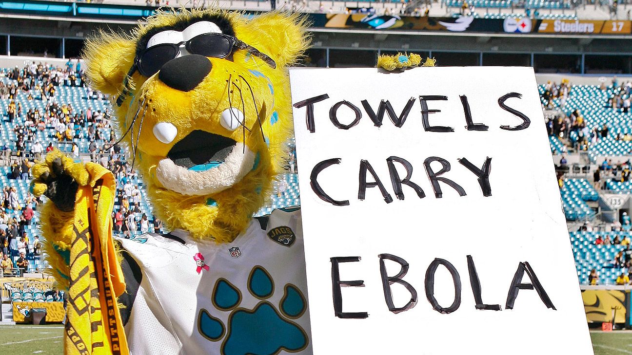 Jaguars Mascot Under Heavy Criticism For Terrible Towel Ebola Sign