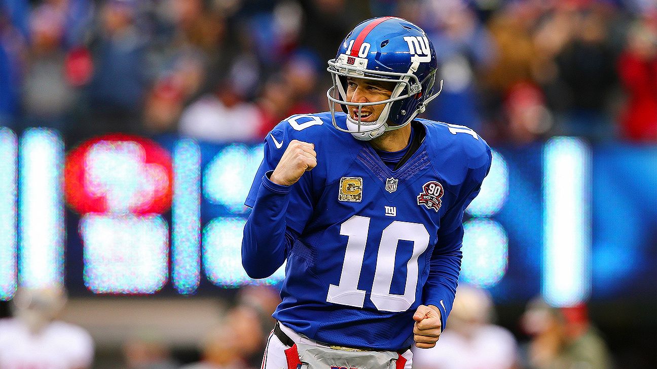 NFL on ESPN - Eli Manning and the New York Giants reacted to the Washington  Football Team - Philadelphia Eagles game.