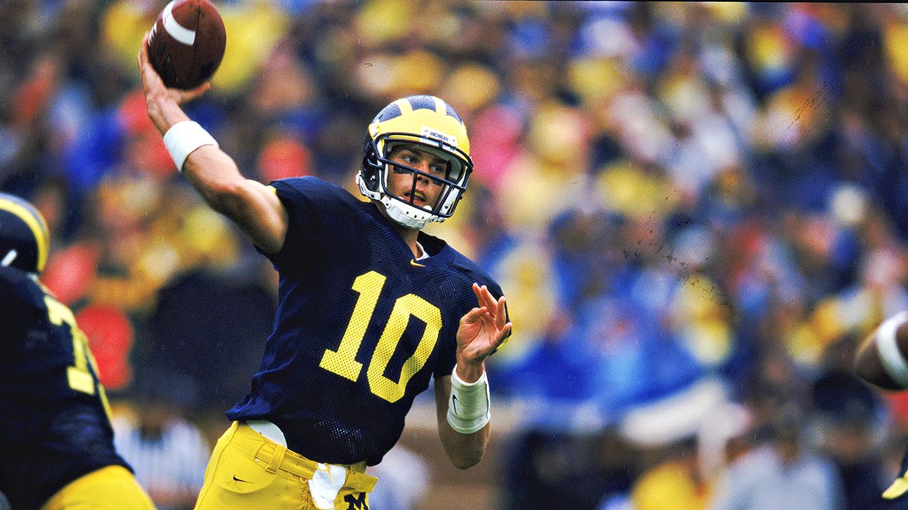 Tom Brady while at the University of Michigan