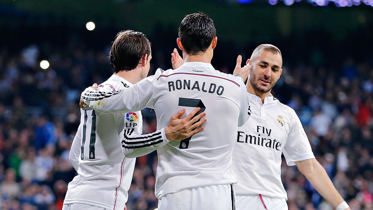 Cristiano Ronaldo needs more scoring help from Bale, Benzema this season -  ESPN, image size:1296x729
