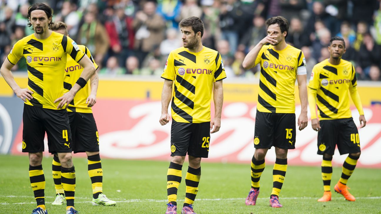 Borussia Monchengladbach vs. Borussia Dortmund - Football Match Report - April 11, 2015 - ESPN