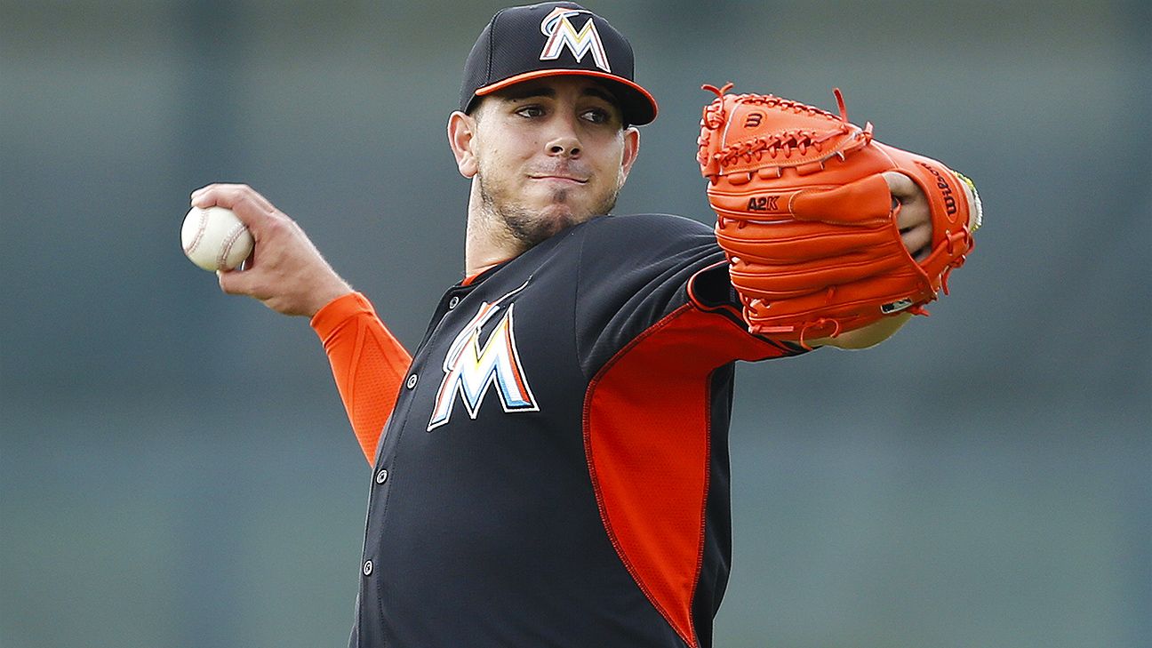 Jose Fernandez of Miami Marlins throws to live batters for first time in a  year - ESPN