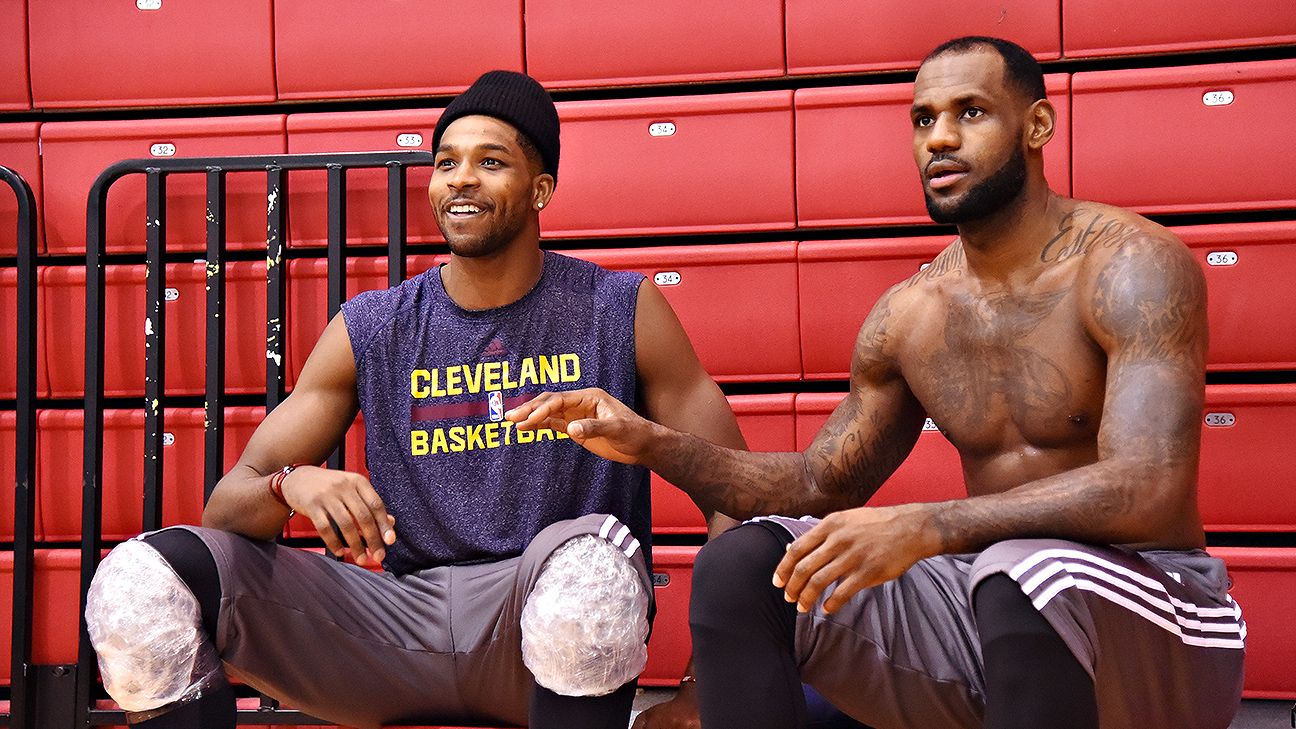 Tristan Thompson reunites with ex-teammate LeBron James in L.A. for playoff  run
