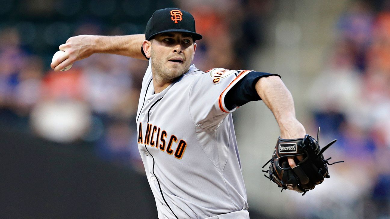 Chris Heston of San Francisco Giants throws no-hitter against New York Mets