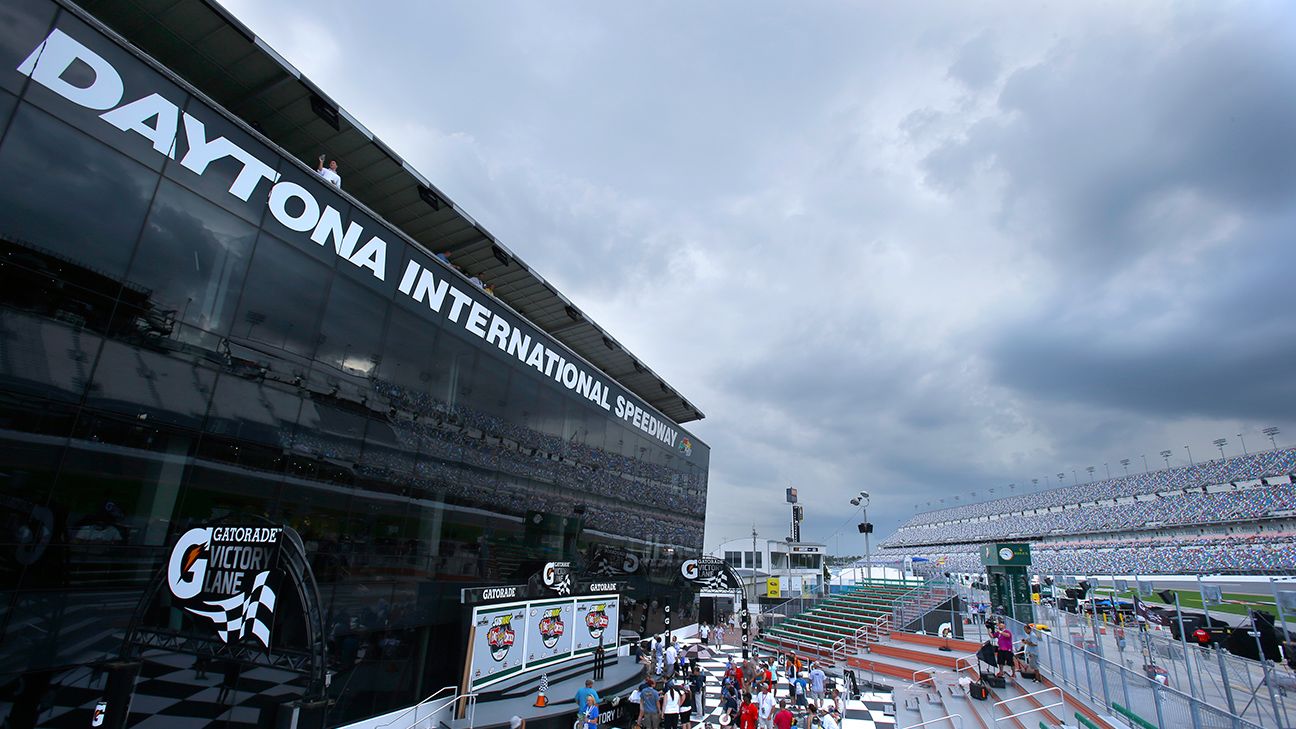 Daytona International Speedway experienced no flooding, moderate damage