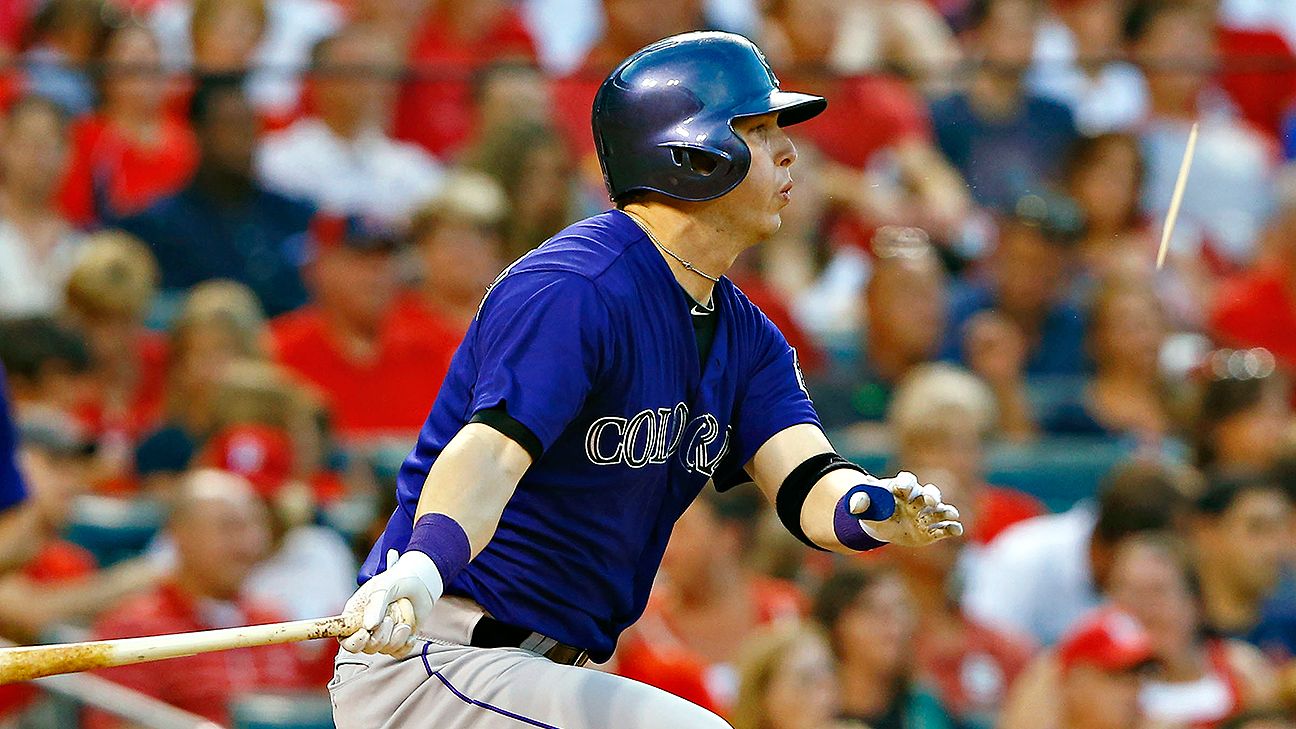 Rockies trade OF Corey Dickerson to Rays for reliever Jake McGee