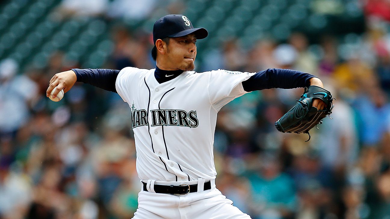 Hisashi Iwakuma re-signs with Seattle Mariners - ESPN - Stats