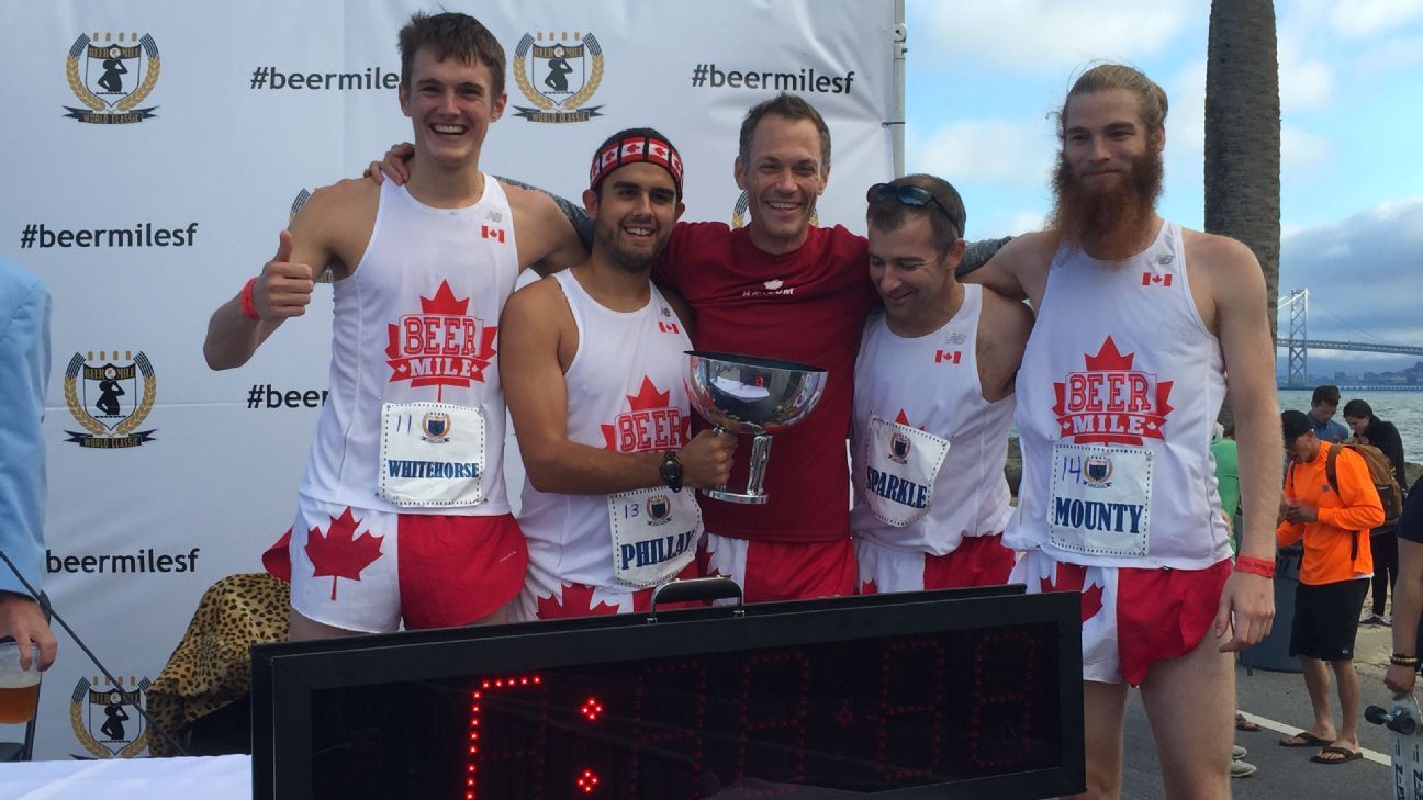 Kent, Judd win beer mile titles; Canada takes team crown on DQ - ESPN