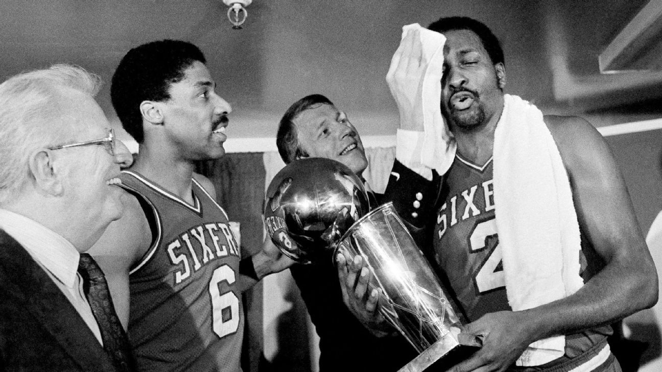 Moses Malone Highlights Rockets and 76ers 