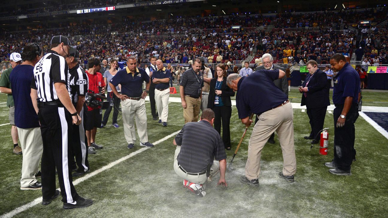 Tennessee Titans' Field Caught on Fire