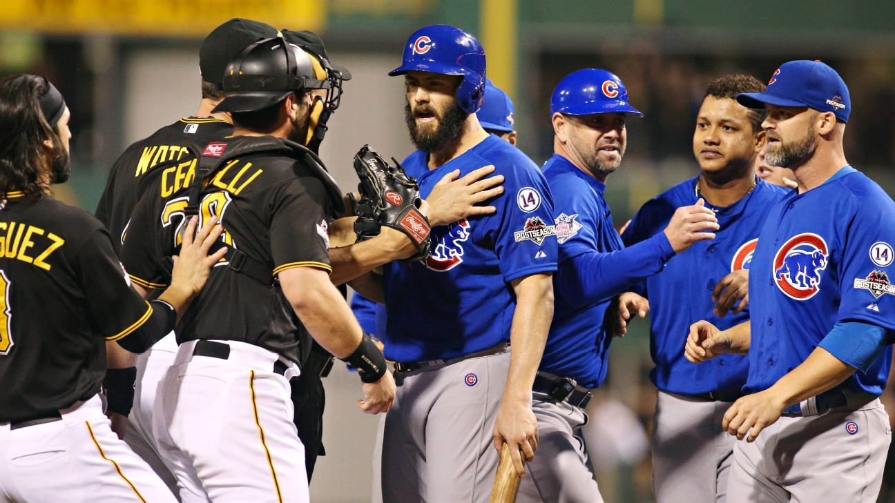 Benches clear in Chicago CubsPittsburgh Pirates game after Jake