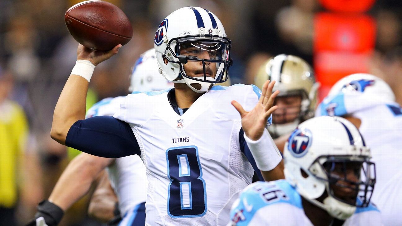 Marcus Mariota Throws 10-Yard TD Pass to Bishop Sankey, Titans vs.  Buccaneers