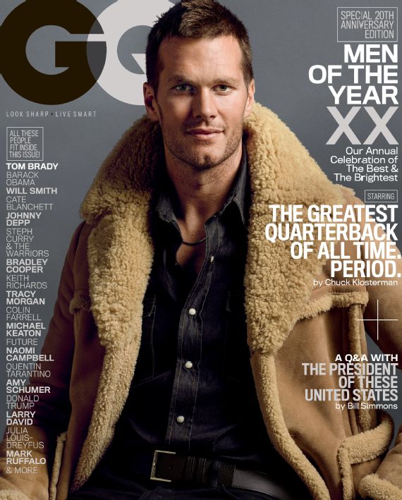 Tom Brady graces cover of GQ's Men of the Year issue, avoids Deflatgate ...