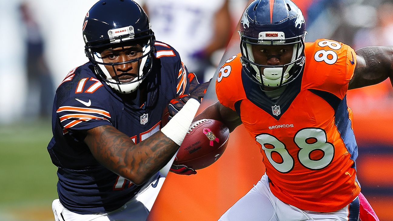 Broncos' offense starts game with one receiver spot open to honor Demaryius  Thomas