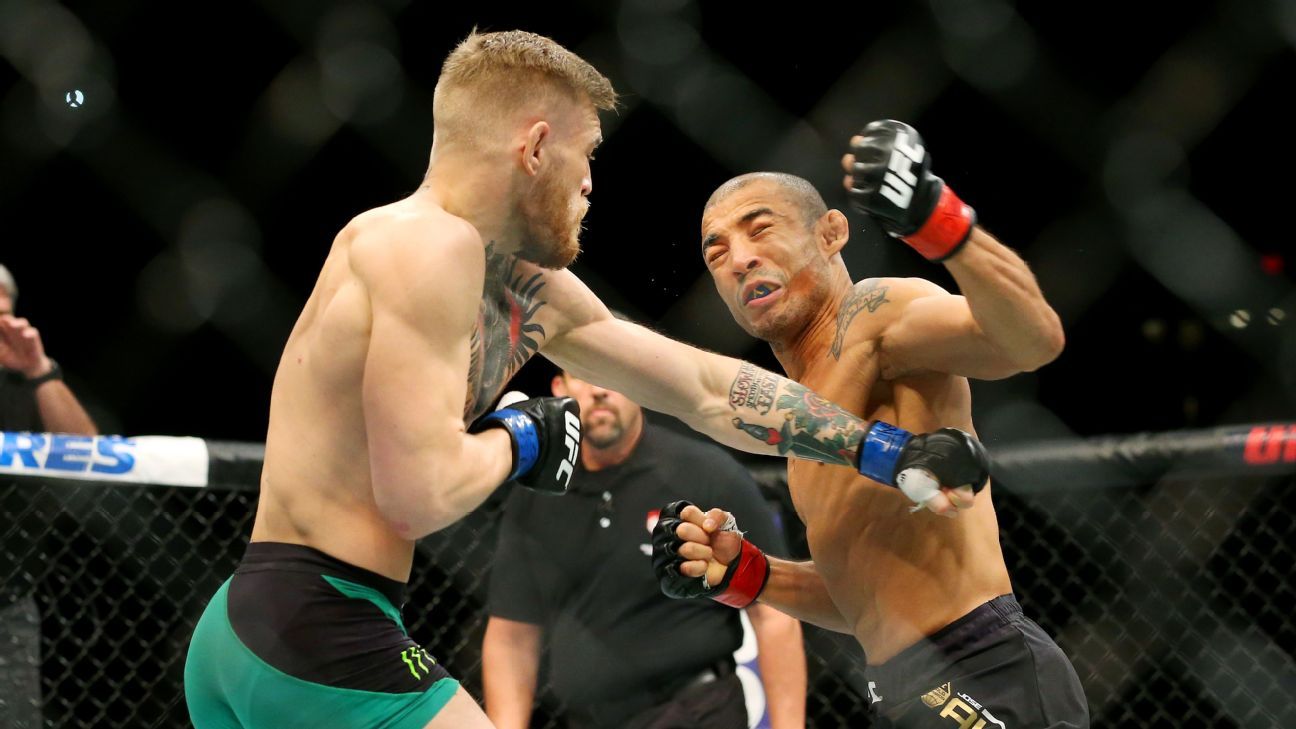 -- Conor McGregor scores first-round knockout of Jose Aldo to claim featherweight