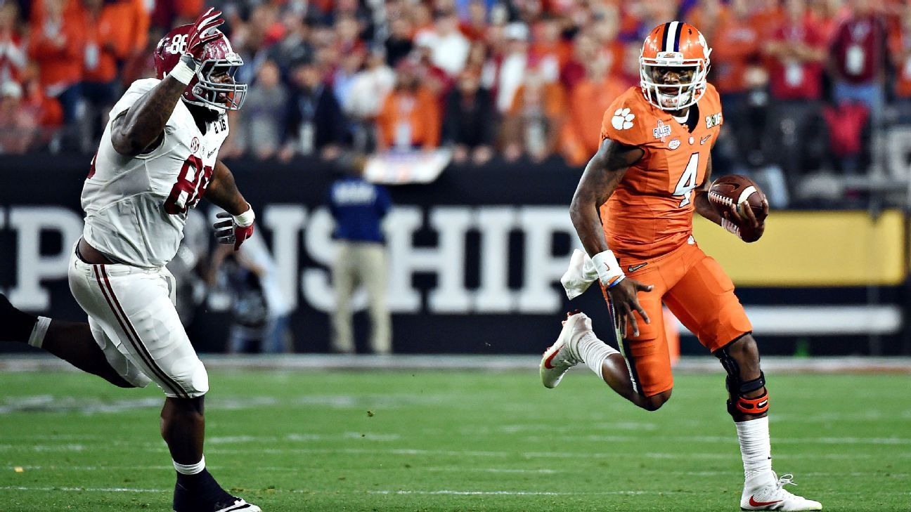 Deshaun Watson has quite the course load at Clemson - ACC Blog- ESPN