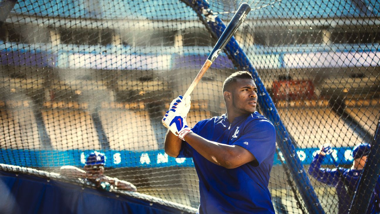 Dodgers outfielder Yasiel Puig is slimming down at the team's