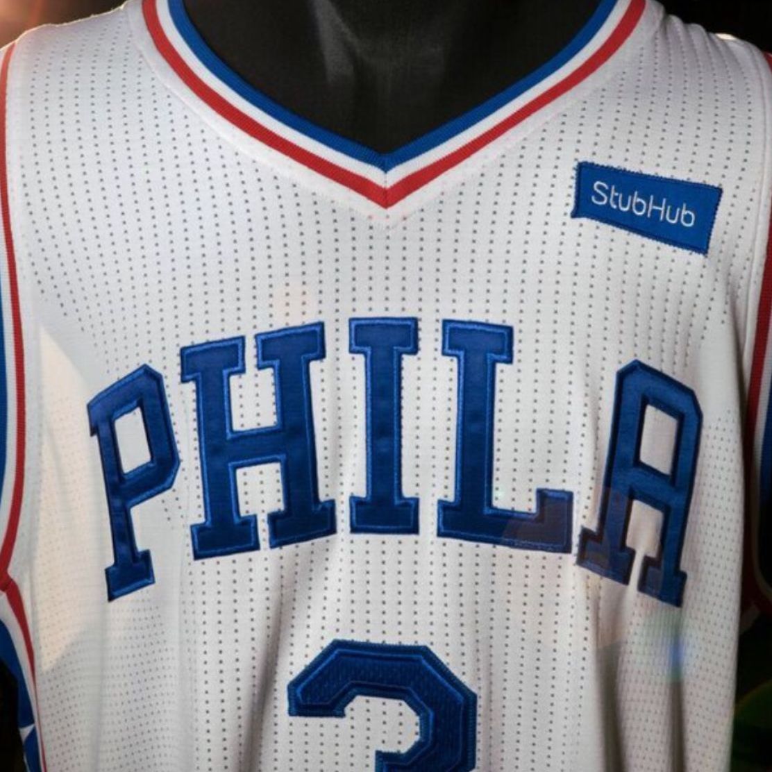 Philadelphia 76ers sell first NBA jersey advertisement to StubHub