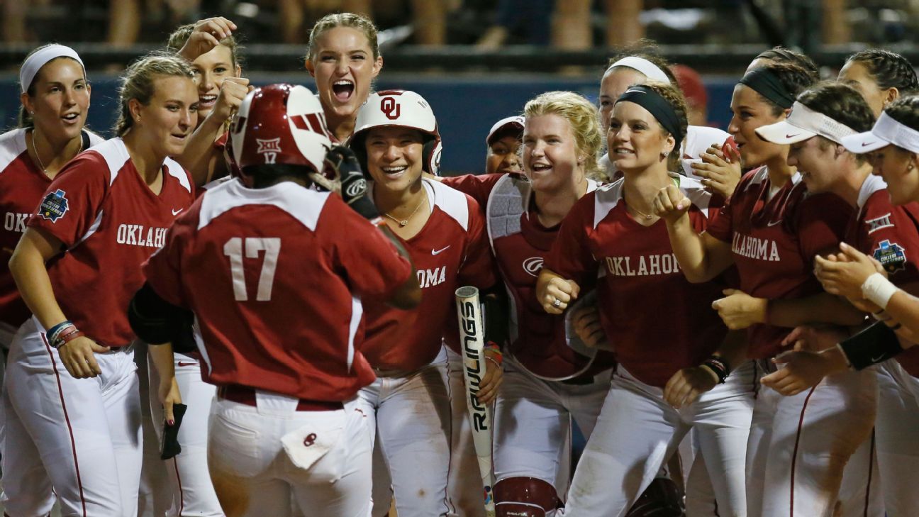 Women's College World Series results Sunday ESPN