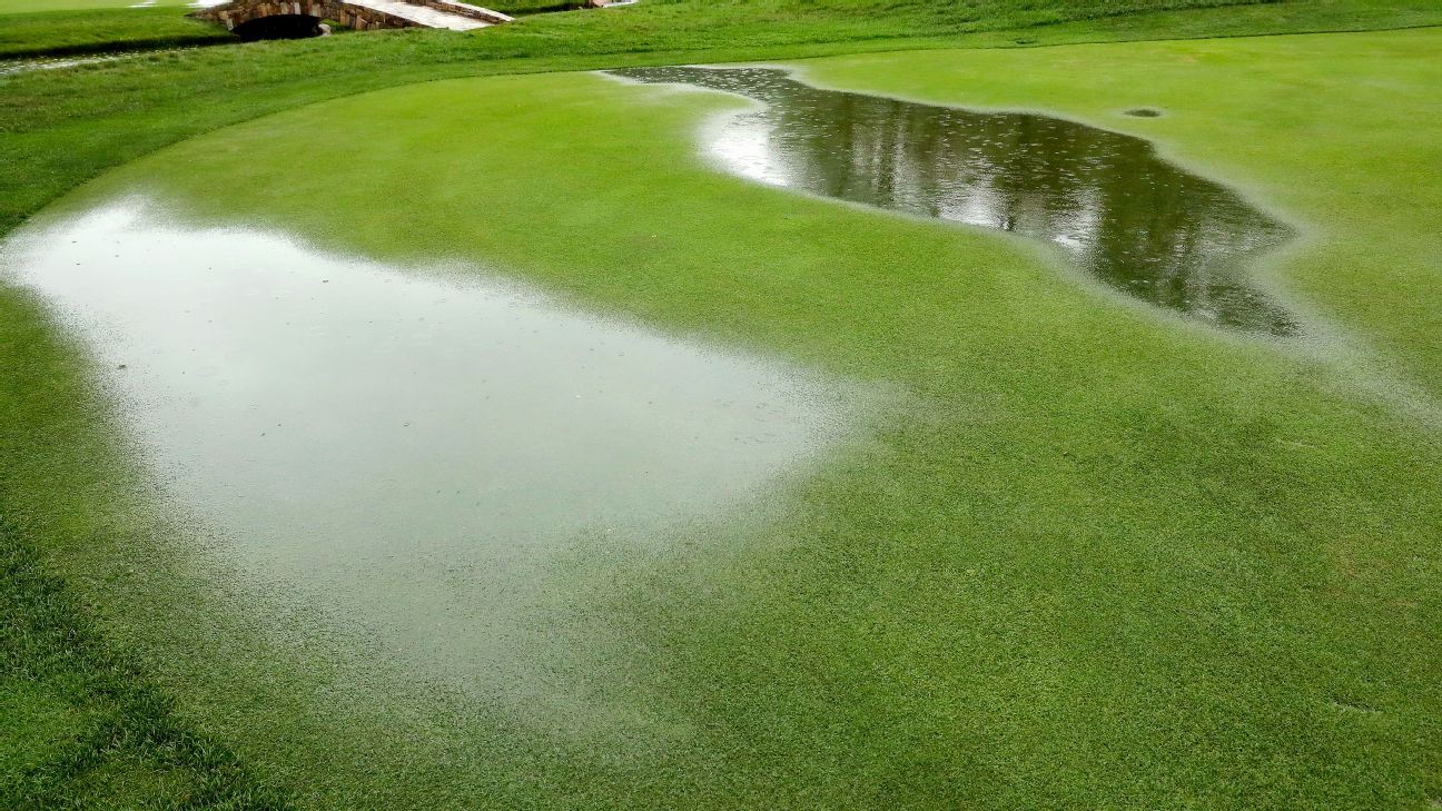 PGA Championship playing "lift, clean and place" due to wet conditions