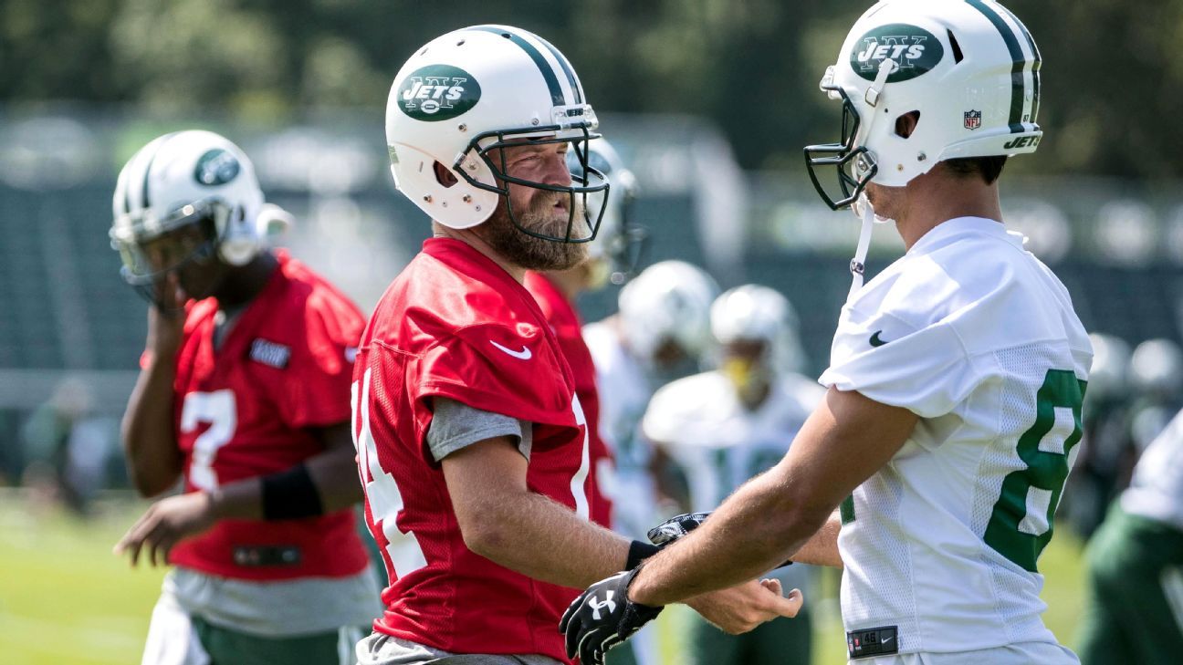 Jets rookie Burris got to buzz Fitzpatrick's hair after INT