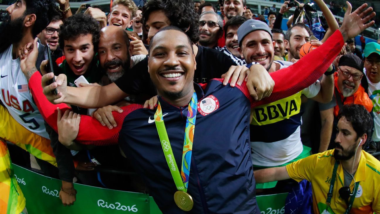 Carmelo Anthony retires from international basketball after winning ...