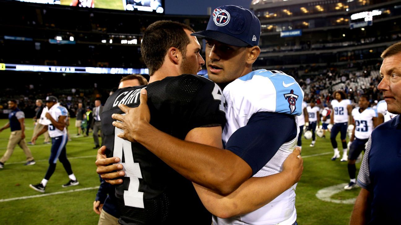 Raiders: Derek Carr and Marcus Mariota should both be given a chance