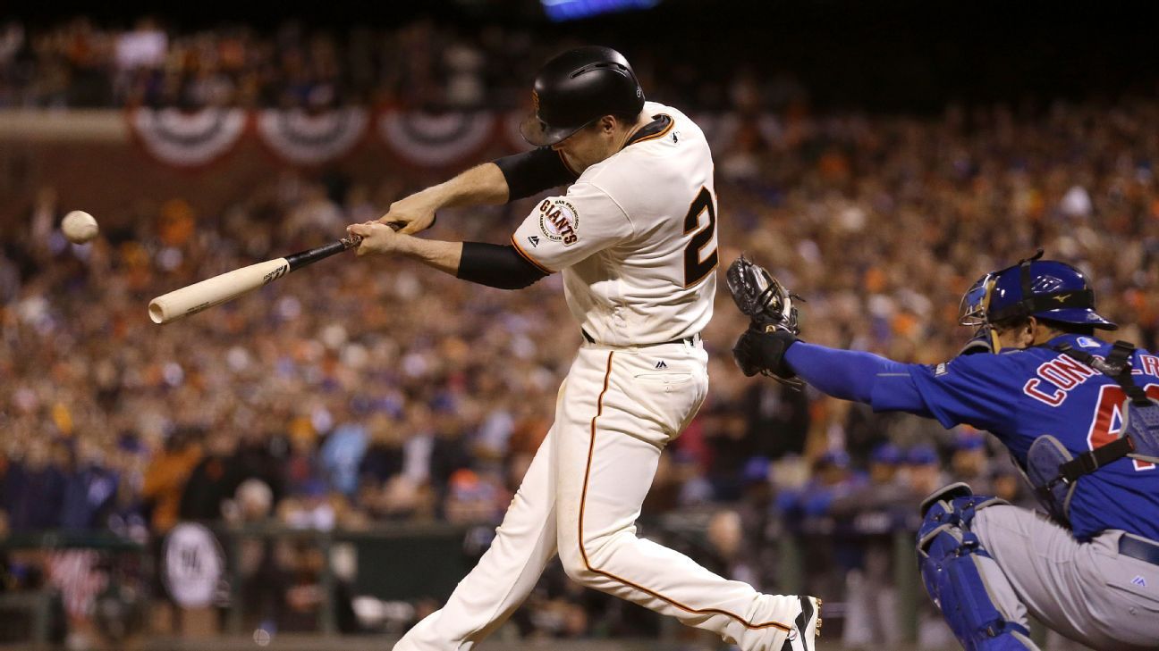 Giants' closing pitcher Sergio Romo lets out a scream as he make