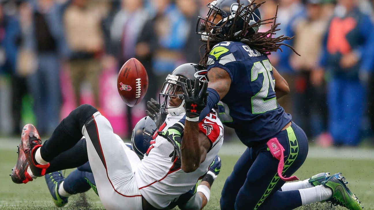 Seahawks Safety Kam Chancellor And Falcons Safety Keanu Neal's