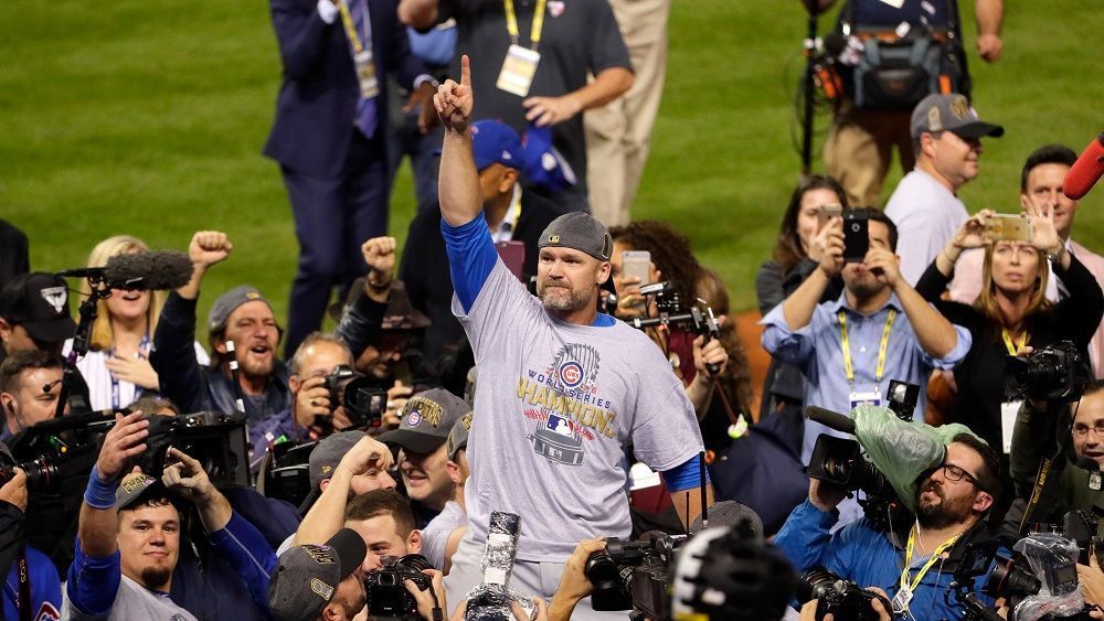 Chicago Cubs catcher David Ross says goodbye to Wrigley Field