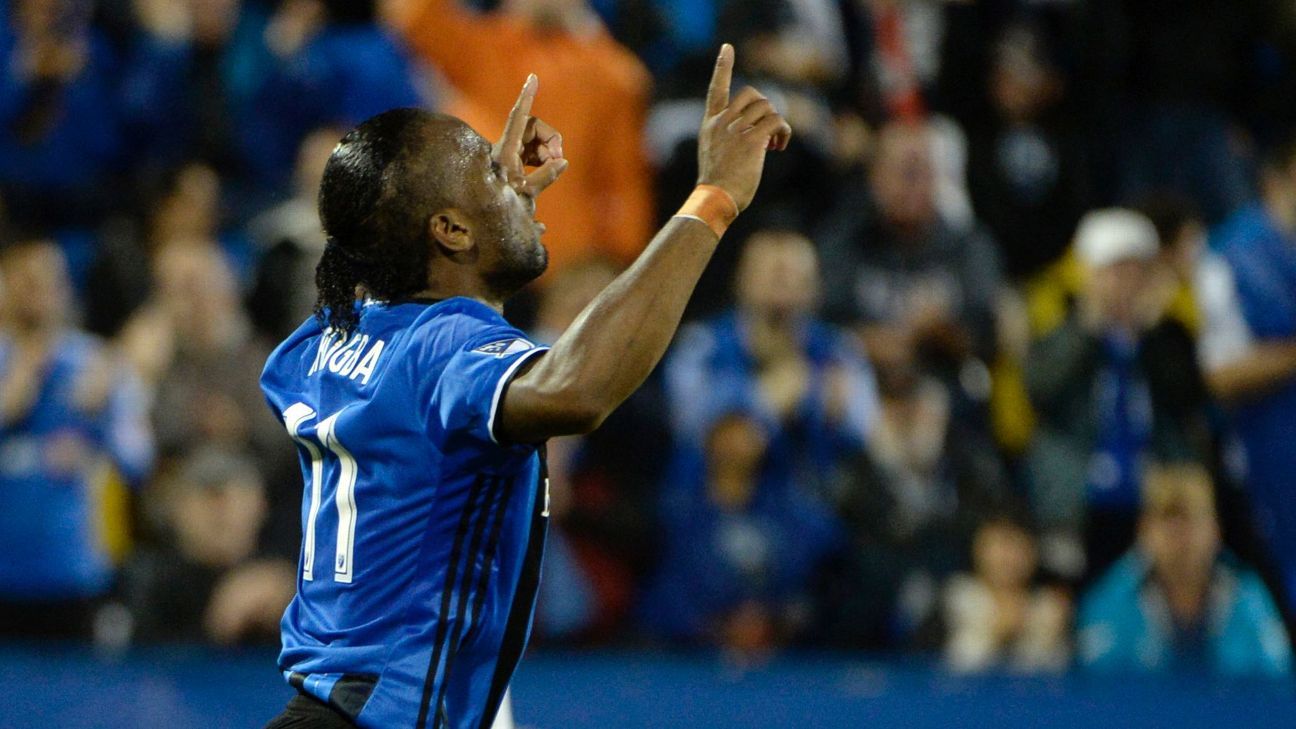 Didier Drogba returns to Montreal Impact training, nails corner trick shot  - ESPN, image size:1296x729