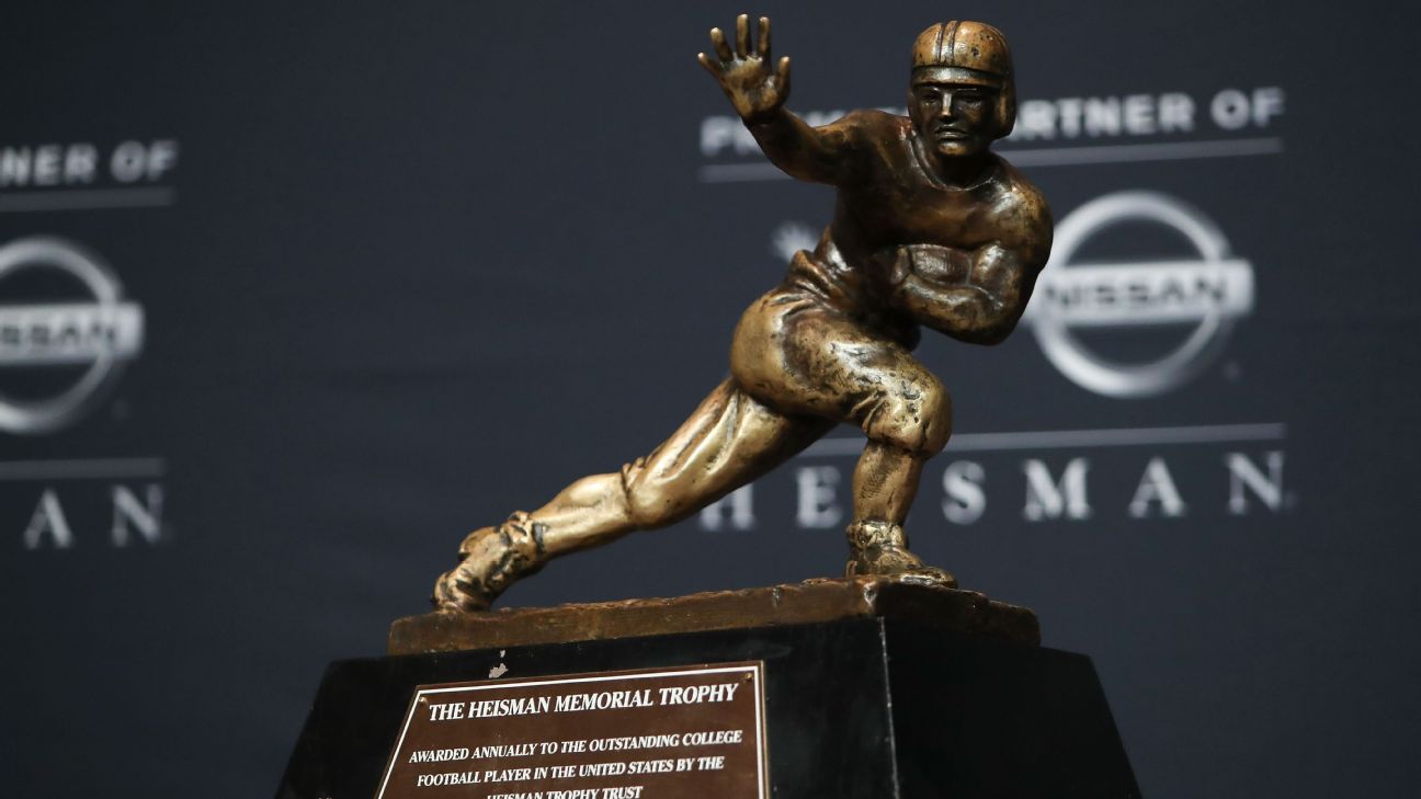 Heisman Trophy to be awarded in virtual ceremony on Jan. 5 ESPN