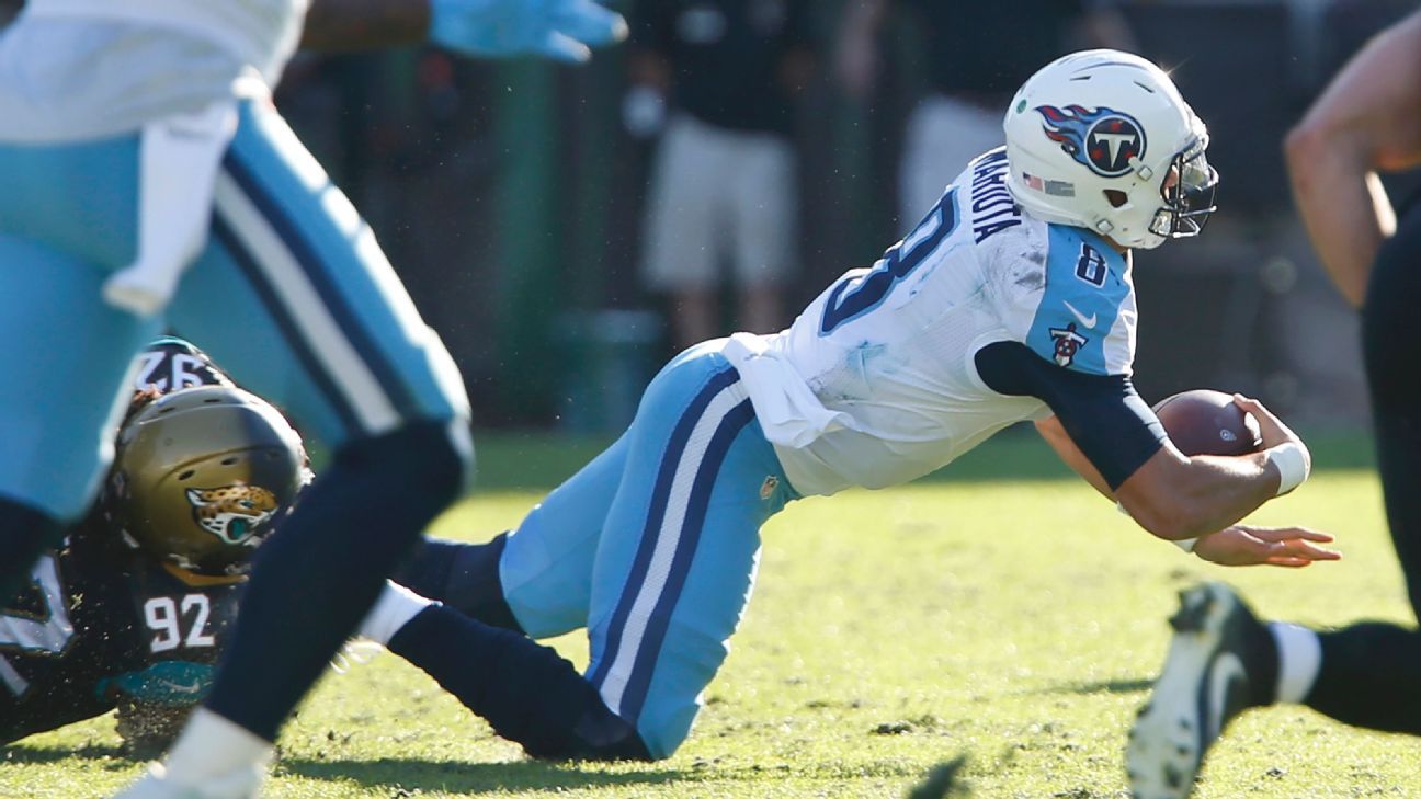 Titans' Marcus Mariota out for rest of 2016 season with fractured fibula 