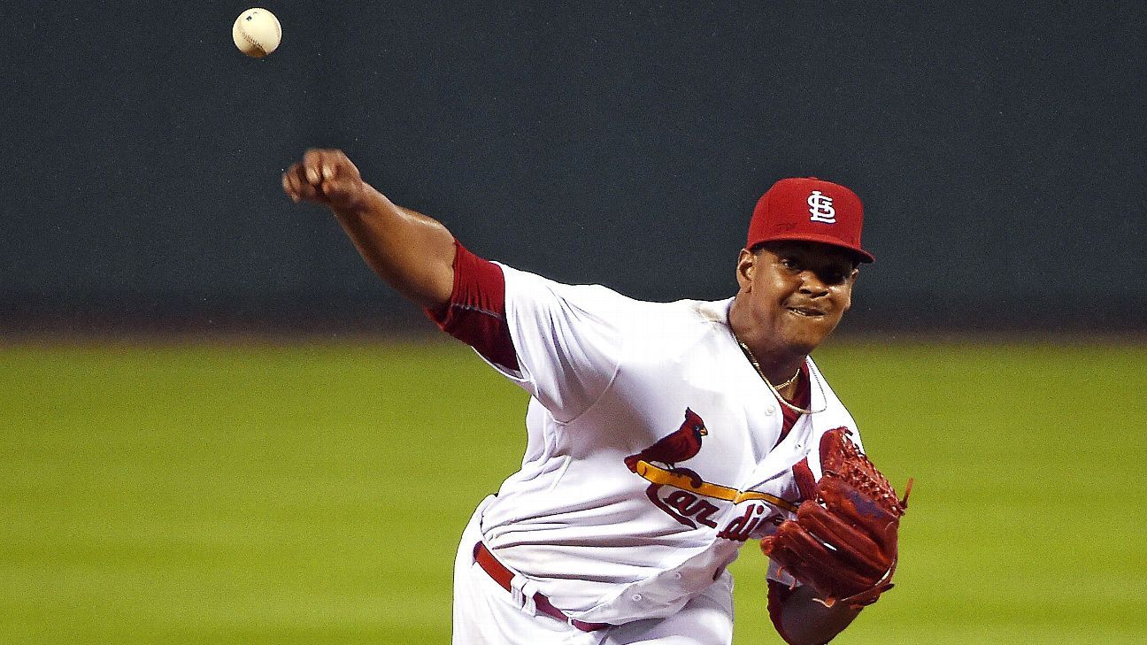 St. Louis Cardinals pitcher Alex Reyes has partial tear of ligament