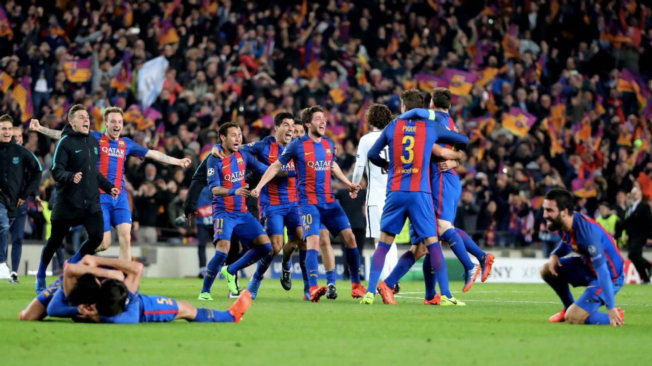 Barcelona's magical UCL comeback vs. PSG will never, ever