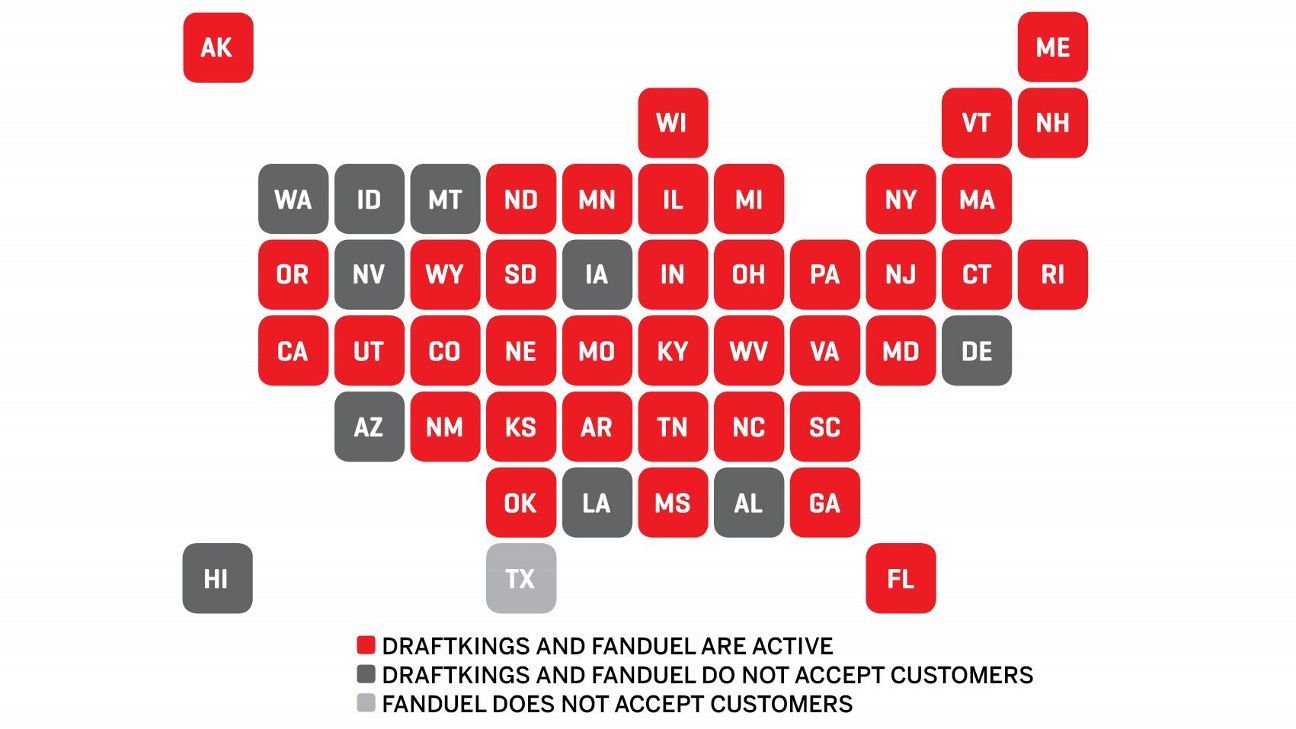 Daily fantasy - Is DFS legal in your state? A state-by-state look - ESPN