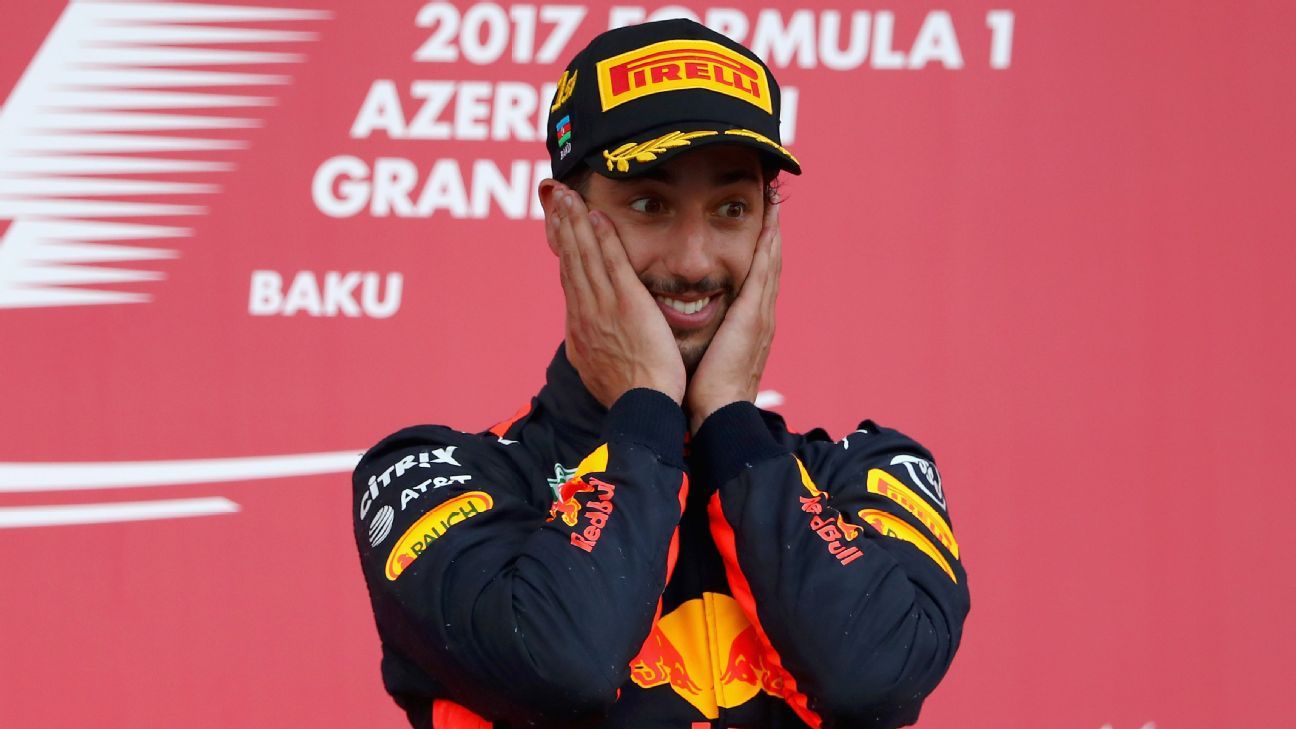 Daniel Ricciardo couldn't believe 'unreal' good luck - ESPN