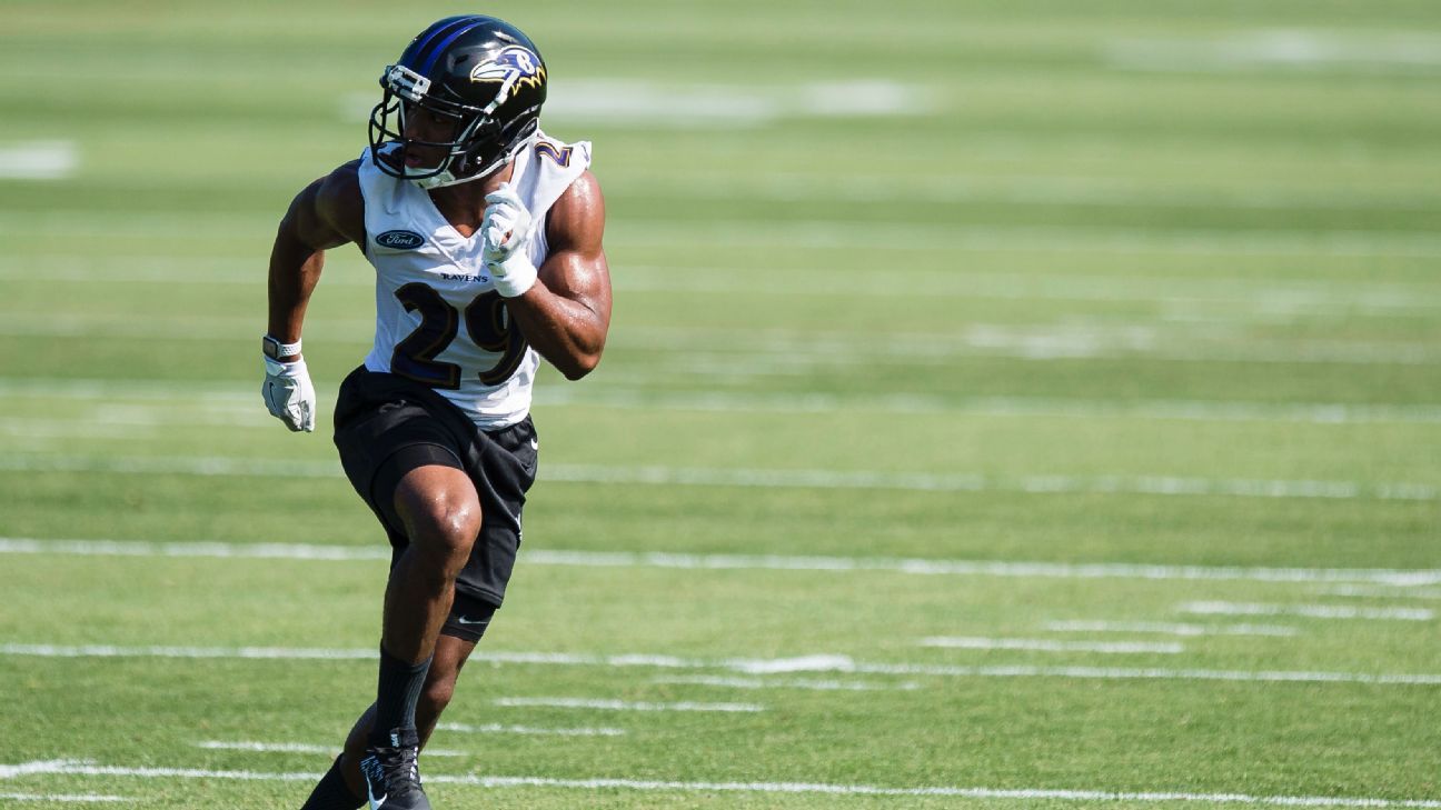 Marlon Humphrey making run at starting corner job for Baltimore Ravens