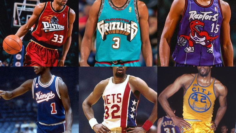 Las 30 camisetas de la NBA