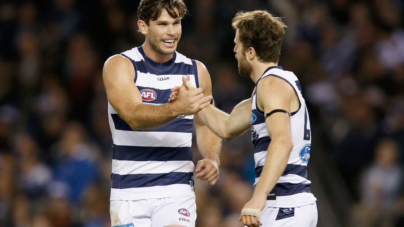 Tom Hawkins Fires Geelong Cats Past Sorry Afl Carlton Blues