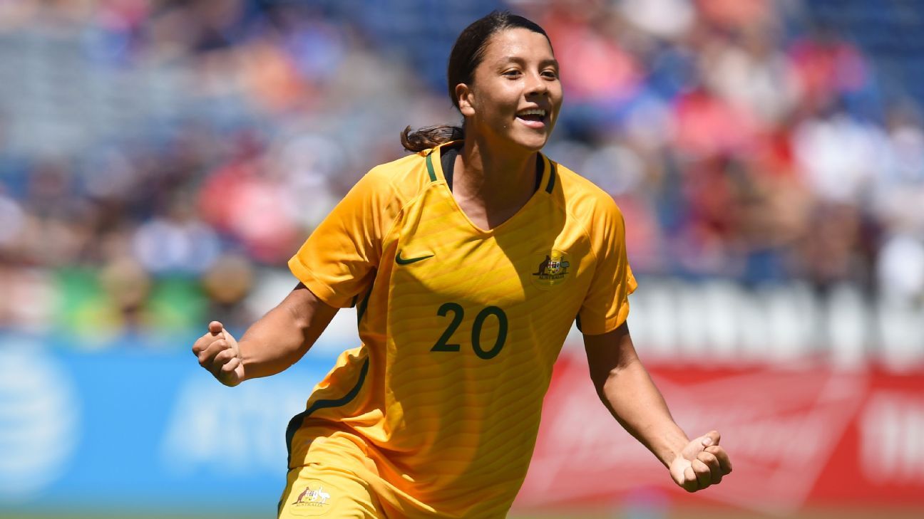 Matildas star Sam Kerr wants to improve finishing after winning award ...