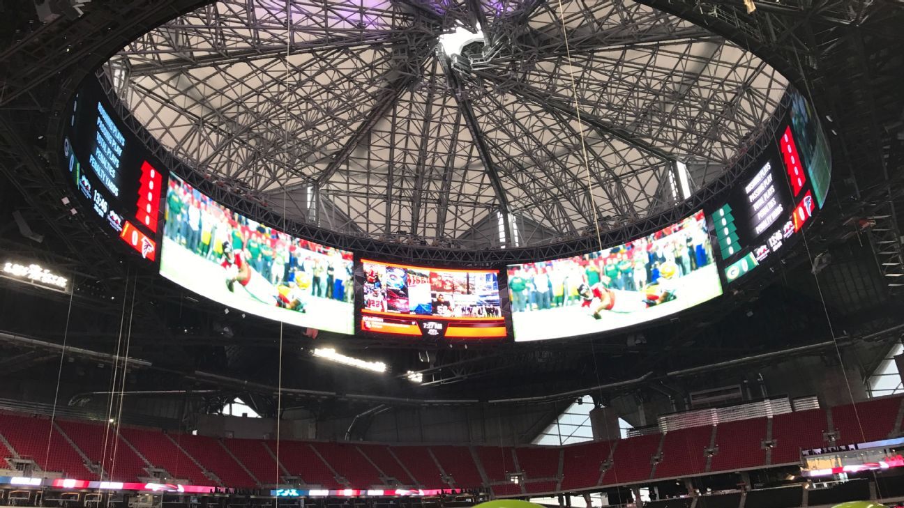 Behind the scenes at Atlanta Falcons' new home of Mercedes-Benz Stadium -  ESPN