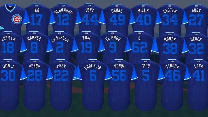 NBC Sports Chicago - Who's rocking the best nickname on their jersey this Players  Weekend? TUNE IN at 12:30 to see the Cubs in action on NBC Sports Chicago!  STREAM at