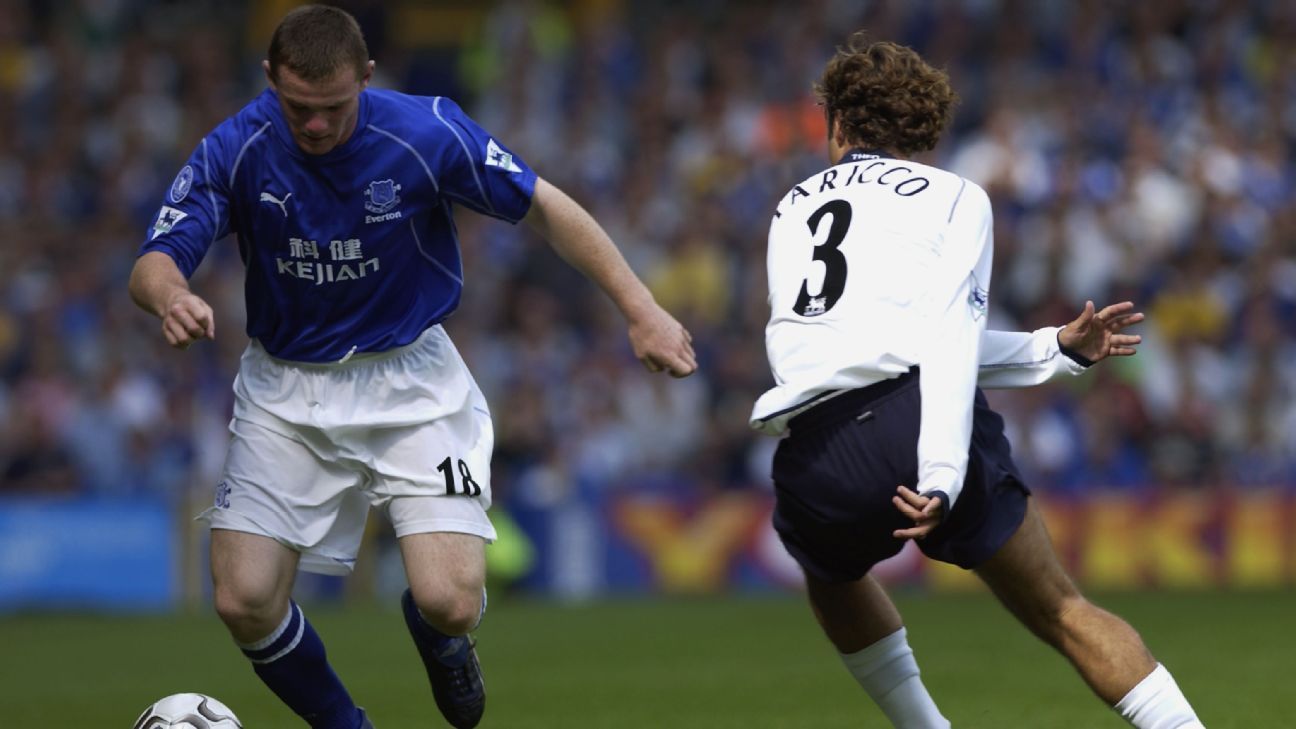 August 17, 2002: Wayne Rooney makes Everton debut in draw vs. Tottenham