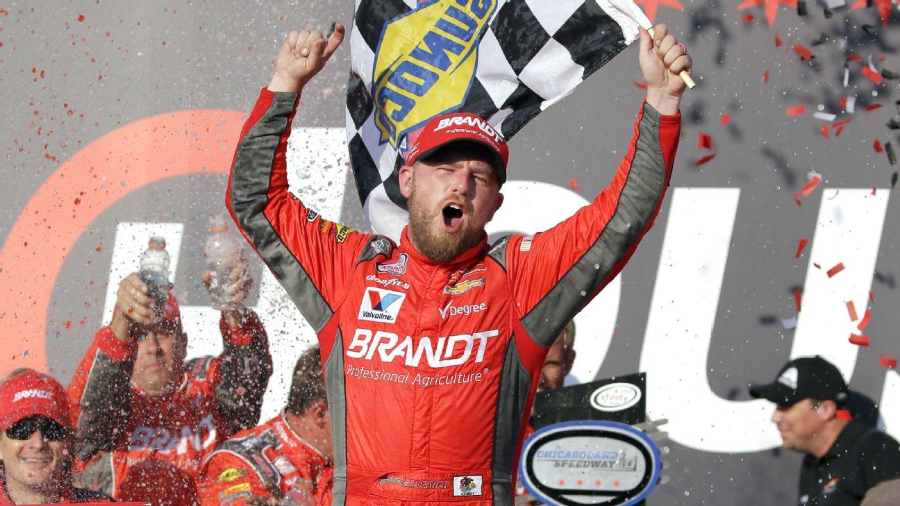 Justin Allgaier wins at Chicagoland in last race before NASCAR Xfinity ...