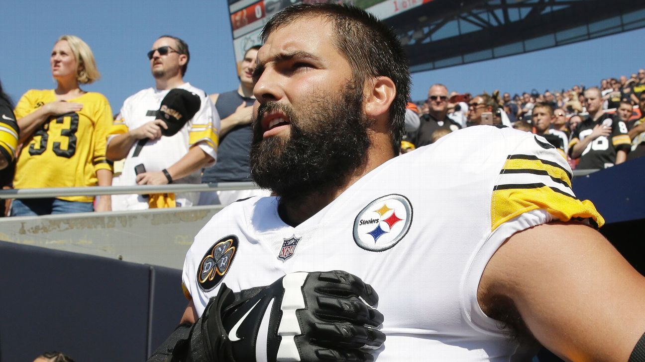 Alejandro Villanueva of Pittsburgh Steelers has top-selling gear since  standing for national anthem - ESPN