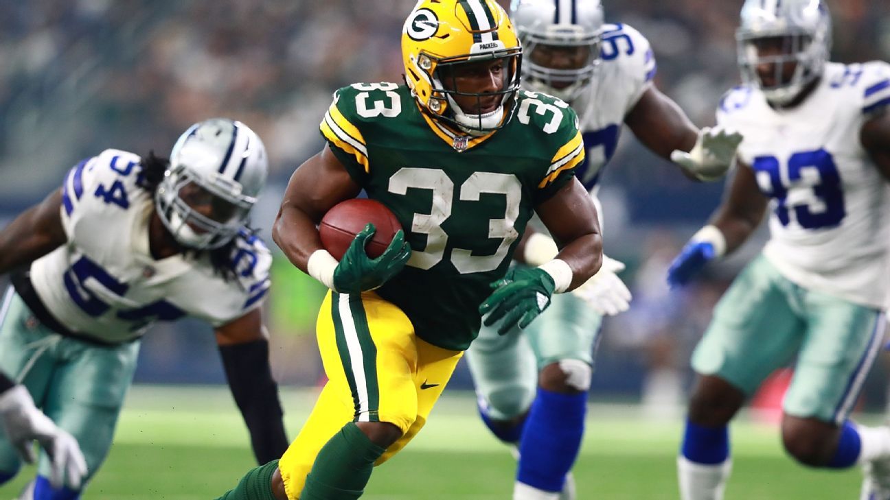 Packers back Aaron Jones is finally free -- and ready to run with his  opportunity - ESPN