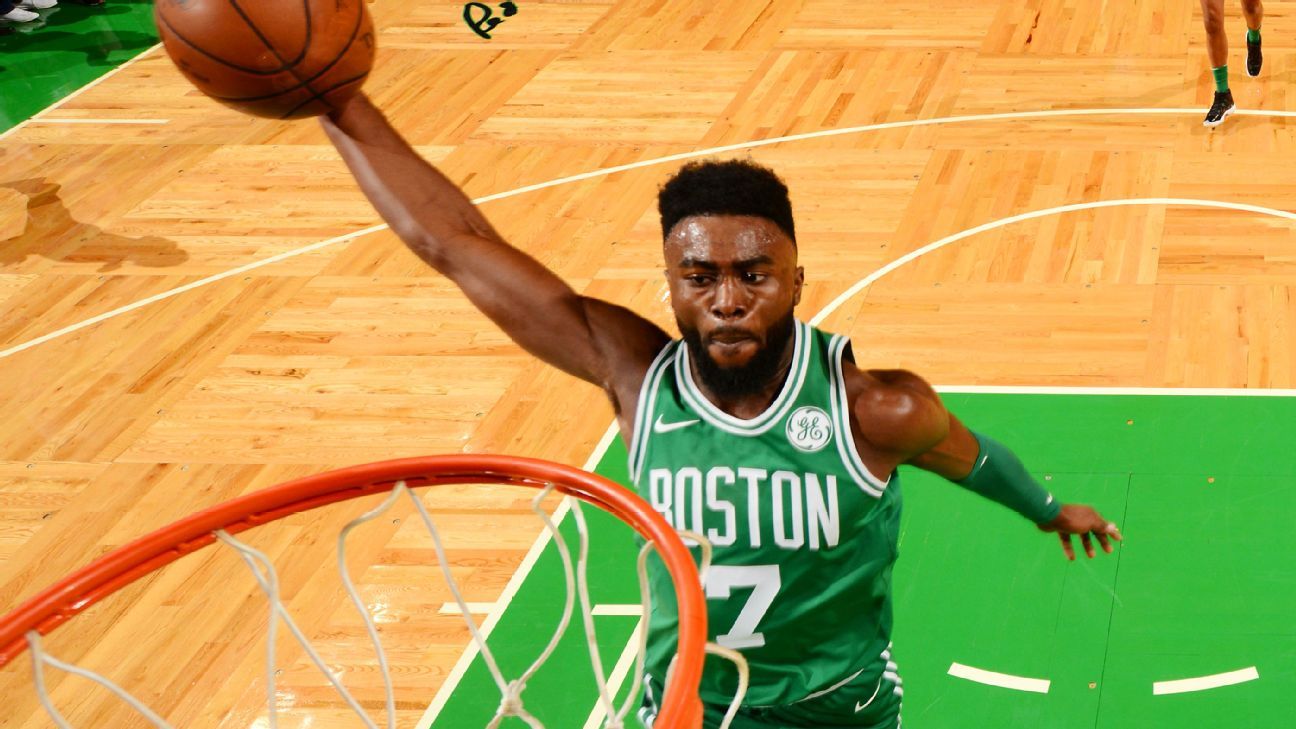 Jaylen Brown of Boston Celtics questionable for Saturday's game as he